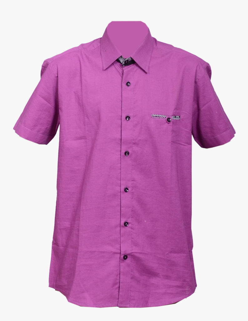 Ankara Cotton Short Sleeve Shirt - Afrocentric Fashion Store-Ebbyz