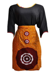 Ankara Mid skirt & Chiffon Top - Afrocentric Fashion Store-Ebbyz