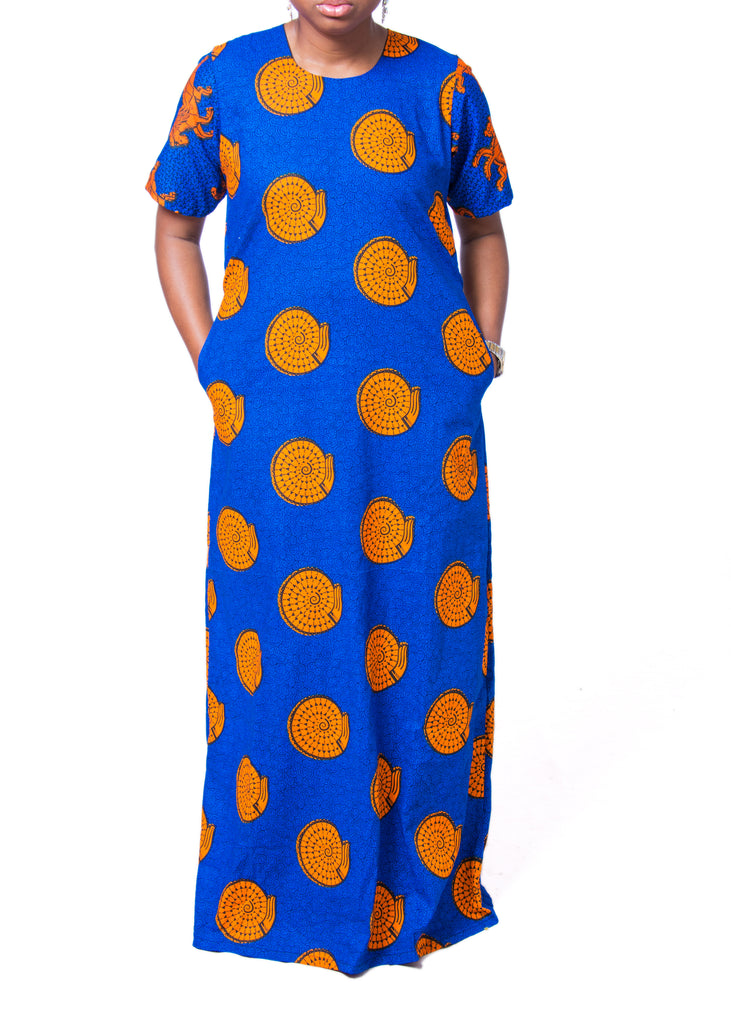 Adaure Flare Maxi Dress - Afrocentric Fashion Store-Ebbyz
